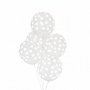 Luftballons - Bedrucktes Konfetti - Wei - 5er-Pack