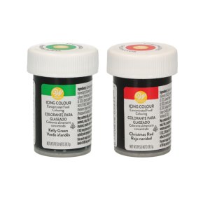 Weihnachtsnudeln in verschiedenen Farben - Rot, Grün - 2 x 28 g - Wilton Weihnachtsnudeln in verschiedenen Farben - Rot, Grün - 2 x 28 g - Wilton