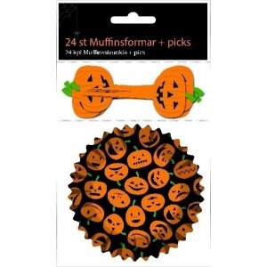 Muffinformen mit Kuchenspießern - Halloween - 24er-Pack Muffinformen mit Kuchenspießern - Halloween - 24er-Pack
