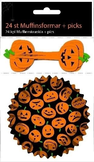 Muffinformen mit Kuchenspießern - Halloween - 24er-Pack Muffinformen mit Kuchenspießern - Halloween - 24er-Pack
