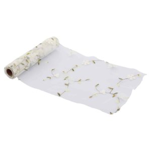 Tischläufer aus Stoff - Grün - 25 cm x 5 m Tischläufer aus Stoff - Grün - 25 cm x 5 m