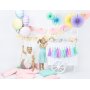 Pappbecher - Rosa - Goldrand - 6er-Pack