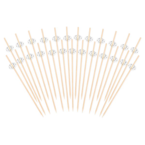 Snack- und Getränkesticks - Diamantform - 12 cm - 25 Stück Snack- und Getränkesticks - Diamantform - 12 cm - 25 Stück