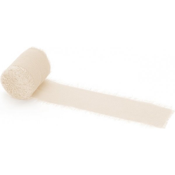 Chiffonband - 40 mm - Hellbeige - 3er-Pack à 5 m Chiffonband - 40 mm - Hellbeige - 3er-Pack à 5 m