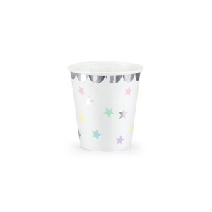 Pappbecher - Sterne Pastell - 6er-Pack Pappbecher - Sterne Pastell - 6er-Pack