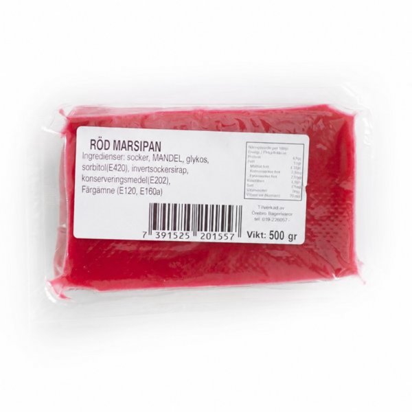 Marzipan Rot - 500 g - Bäckerei Örebro Marzipan Rot - 500 g - Bäckerei Örebro