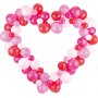 Ballongirlande - Rosa Herz