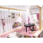 Puppenschrank aus MDF mit LED-Beleuchtung, 78 cm, weiß, inklusive 16 Möbelteilen - Bausatz Puppenschrank aus MDF mit LED-Beleuchtung, 78 cm, weiß, inklusive 16 Möbelteilen - Bausatz