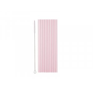 Strohhalme - Wiederverwendbarer Kunststoff - Rosa - 12er-Packung Strohhalme - Wiederverwendbarer Kunststoff - Rosa - 12er-Packung
