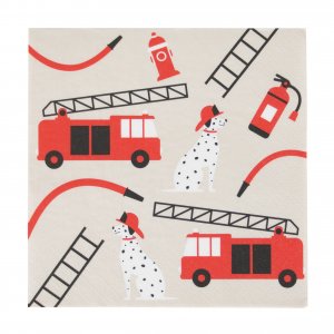 Servietten - Feuerwehrauto - 20er-Packung Servietten - Feuerwehrauto - 20er-Packung