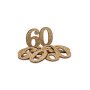 Tischdekoration zum 60. Geburtstag - Gold - 6er-Pack Tischdekoration zum 60. Geburtstag - Gold - 6er-Pack
