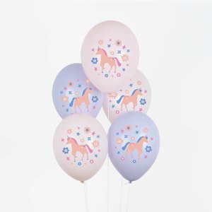 Ballonstrauß - Verzaubertes Einhorn - 5 Stück Ballonstrauß - Verzaubertes Einhorn - 5 Stück