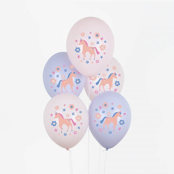 Ballonstrau� - Verzaubertes Einhorn - 5 St�ck