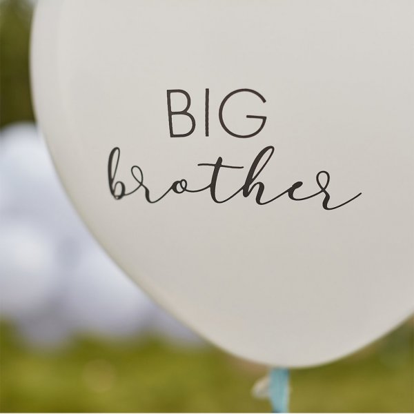 Riesenballon - Big Brother - Weiß/Blau