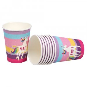 Pappbecher - Einhorn - 8er-Pack