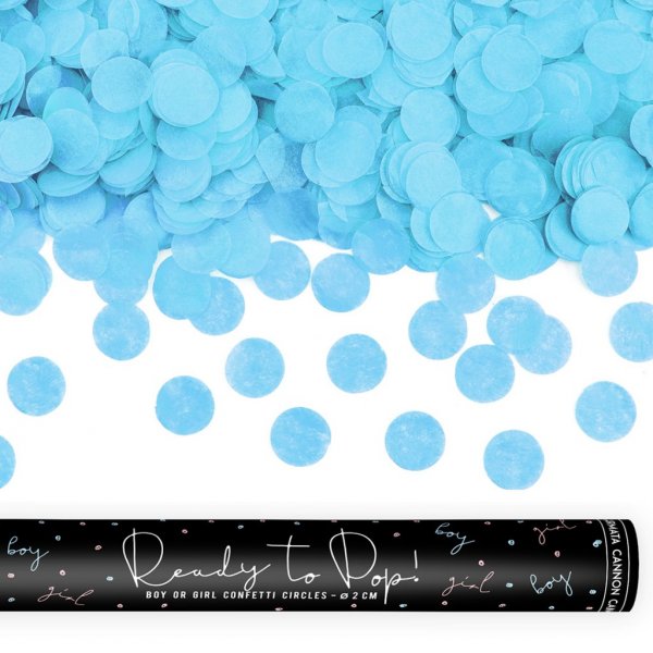 Konfettikanone - Gender Reveal - Blau