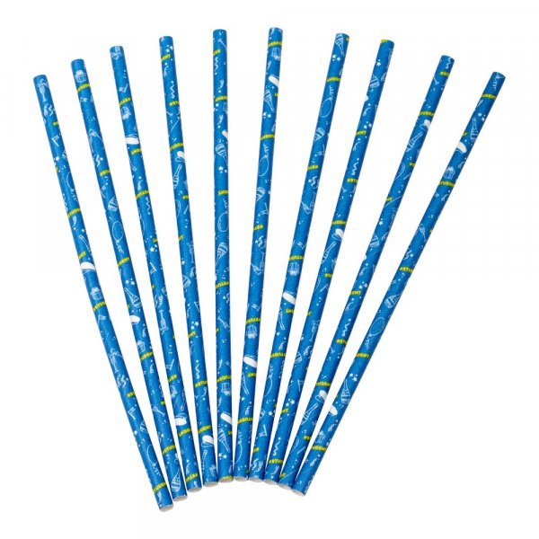 Strohhalme - Student - Blau - 24er-Pack