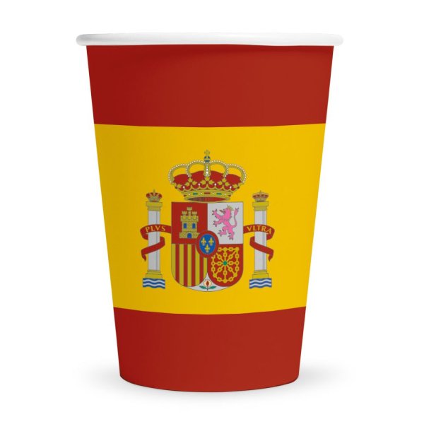 Pappbecher - Spanien - 210 ml - 8er-Packung Pappbecher - Spanien - 210 ml - 8er-Packung