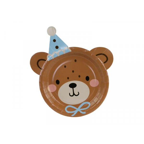Pappteller - Teddybär - 6er-Pack Pappteller - Teddybär - 6er-Pack