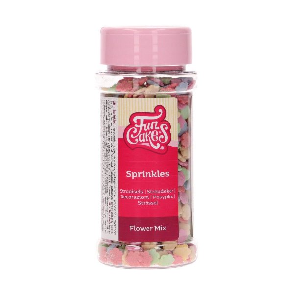 Streusel - Blumen Pastell - Gemischte Farben - Funcakes - 60 g Streusel - Blumen Pastell - Gemischte Farben - Funcakes - 60 g