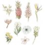 Washi-Aufkleber - Blumen - Gre 25-60 mm - 30 Stk