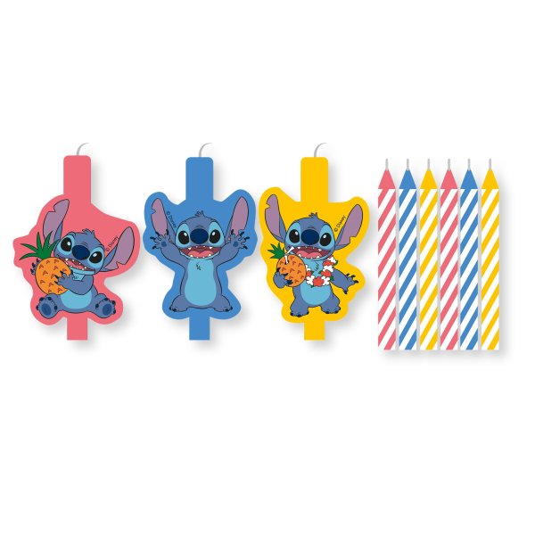 Kuchenkerzen - Stitch & Angel - Mehrfarbig - 2er-Pack Kuchenkerzen - Stitch & Angel - Mehrfarbig - 2er-Pack