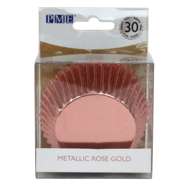 Muffinformen - Folie - Roségold - 30er-Pack