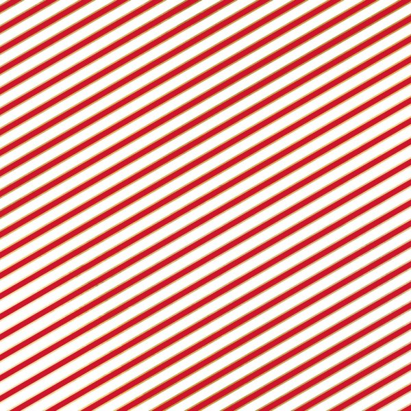 Geschenkpapier - Streifen - Rot/Wei/Gold