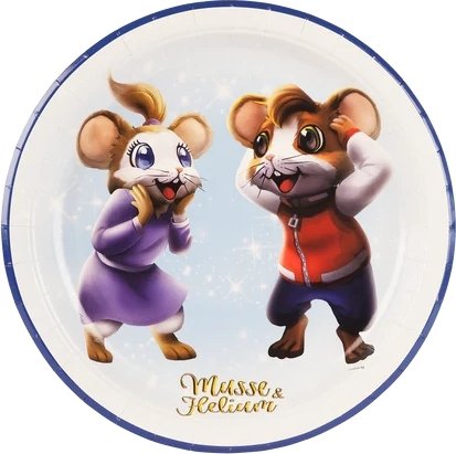 Pappteller - Mickey & Helium - Party - 8er-Pack