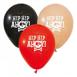 Piratenballons - Hip Hip Ahoy - 6er-Pack Piratenballons - Hip Hip Ahoy - 6er-Pack