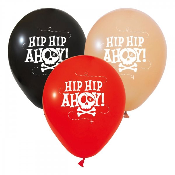 Piratenballons - Hip Hip Ahoy - 6er-Pack Piratenballons - Hip Hip Ahoy - 6er-Pack