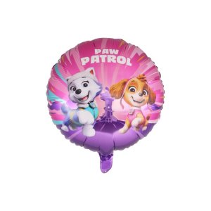 Folienballon - Paw Patrol - Rosa/Lila - Rund - 43 cm Folienballon - Paw Patrol - Rosa/Lila - Rund - 43 cm