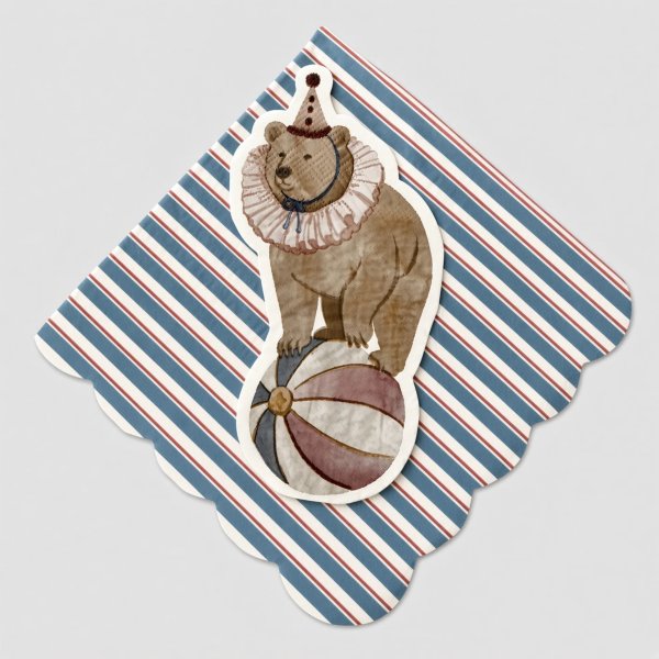 Servietten - Zirkus - Lavendelblau - 16er-Packung Servietten - Zirkus - Lavendelblau - 16er-Packung