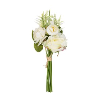 Künstlicher Blumenstrauß - Creme - 33 cm Künstlicher Blumenstrauß - Creme - 33 cm