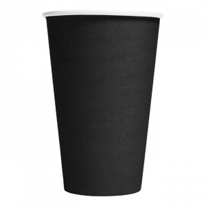 Schwarze Pappbecher, 350 ml - 10er-Packung Schwarze Pappbecher, 350 ml - 10er-Packung