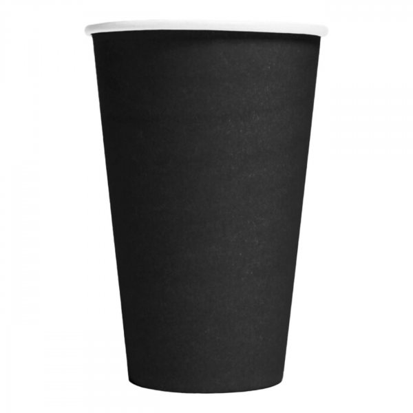 Schwarze Pappbecher, 350 ml - 10er-Packung Schwarze Pappbecher, 350 ml - 10er-Packung