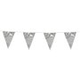 Wimpelgirlande - Silbermetallic - 10 Meter Wimpelgirlande - Silbermetallic - 10 Meter