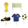 Tortenaufsatz - Fußball - Scrapcooking - 5 Stück Tortenaufsatz - Fußball - Scrapcooking - 5 Stück