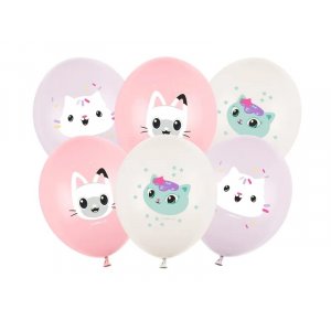 Pastellfarbene Luftballons - Gabby's Dollhouse - 6er-Pack Pastellfarbene Luftballons - Gabby's Dollhouse - 6er-Pack
