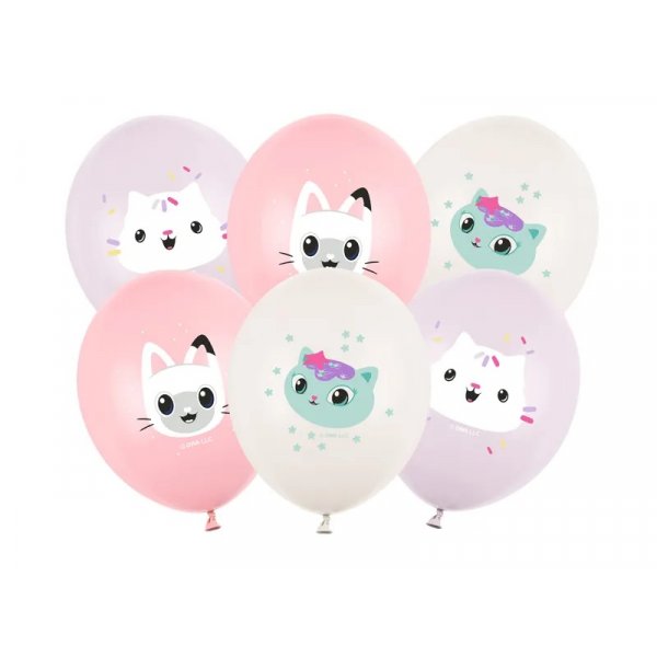 Pastellfarbene Luftballons - Gabby\\\'s Dollhouse - 6er-Pack Pastellfarbene Luftballons - Gabby\\\'s Dollhouse - 6er-Pack