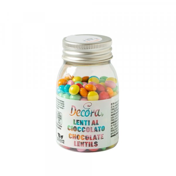 Milchschokoladenperlen/Linsen - Verschiedene Farben - 80 g Milchschokoladenperlen/Linsen - Verschiedene Farben - 80 g