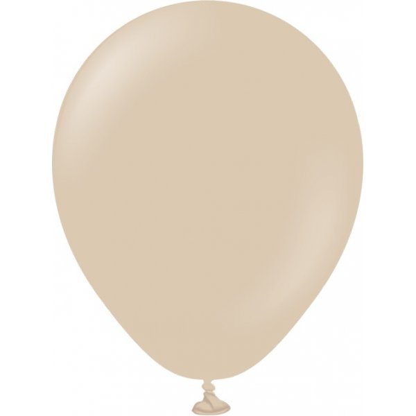 Mini-Luftballons schlicht - Premium 13 cm - Haselnuss