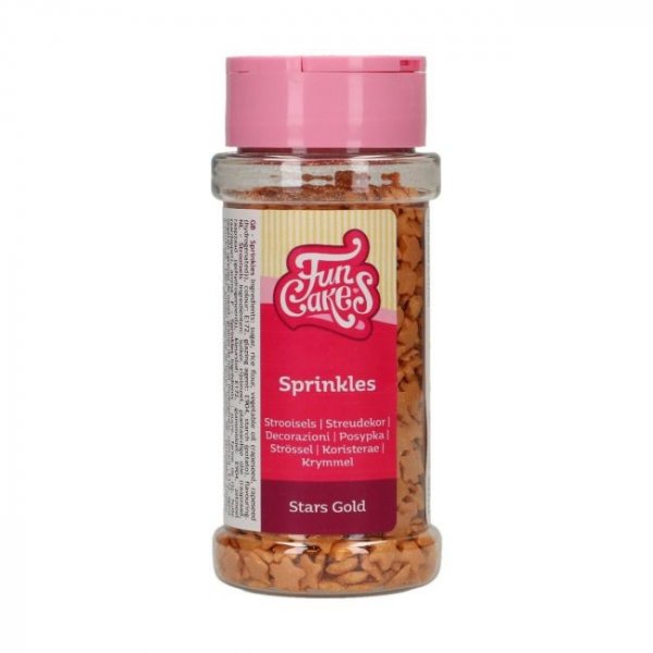 Streusel - Sterne - Gold - Funcakes - 50 g Streusel - Sterne - Gold - Funcakes - 50 g