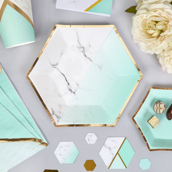 Dessertteller - Colour Block - Mint - 8er-Pack Dessertteller - Colour Block - Mint - 8er-Pack