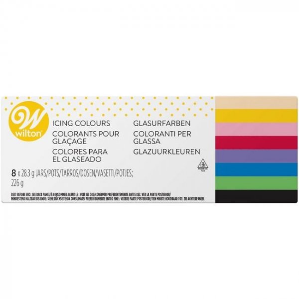 Farbpaste - 8 Farben - Wilton - 8x28 g Farbpaste - 8 Farben - Wilton - 8x28 g