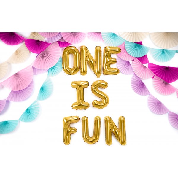 Buchstabenballons - Gold - 35 cm