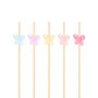 Snack- und Getränkesticks - Schmetterlinge Pastell - 12 cm - 25 Stück Snack- und Getränkesticks - Schmetterlinge Pastell - 12 cm - 25 Stück