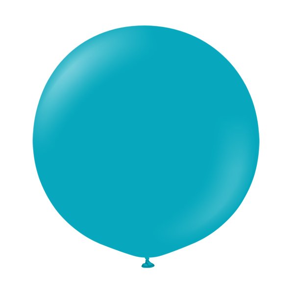 Luftballons, einfarbig - Premium 60 cm - T�rkis - 2er-Pack