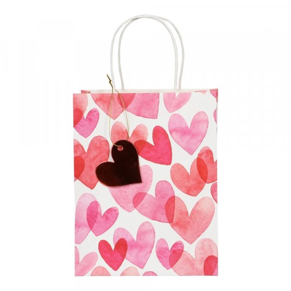Geschenktüte - Valentinstag - Rosa/Rot Geschenktüte - Valentinstag - Rosa/Rot