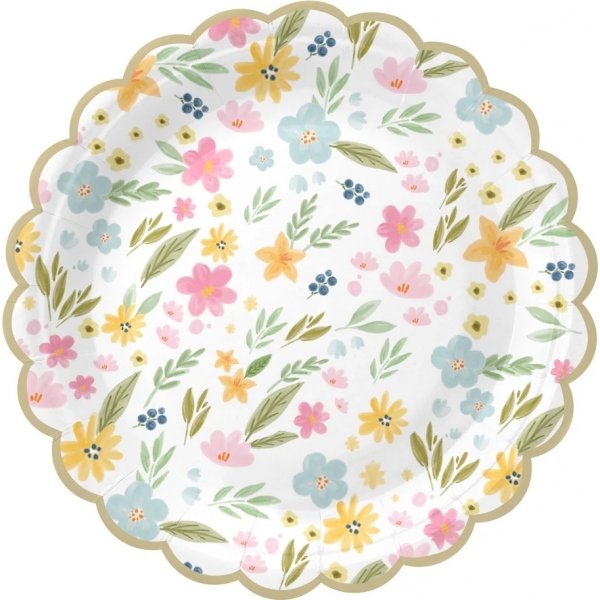 Pappteller - Wildblumen - 18 cm Durchmesser - 6er-Pack Pappteller - Wildblumen - 18 cm Durchmesser - 6er-Pack